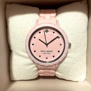 kate spade pink scallop watch